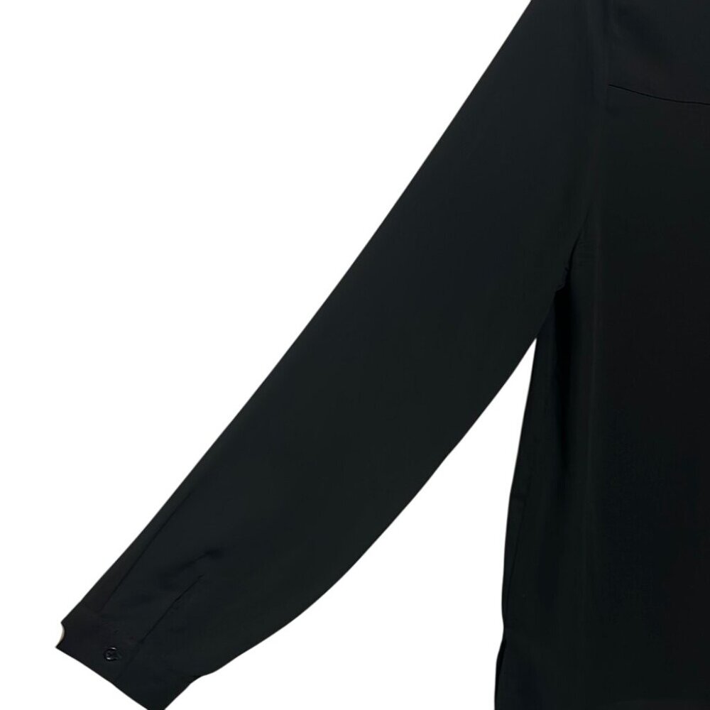 Emma & Olivia Classic Black V-Neck 3/4 Sleeve Blouse, Women's Medium - Picture 7 of 7